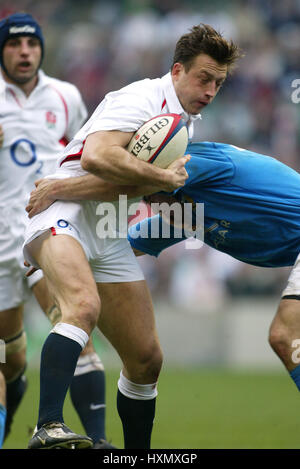 DAN LUGER ANGLETERRE & NEC HARLEQUINS TWICKENHAM RU LONDON ANGLETERRE 09 Mars 2003 Banque D'Images