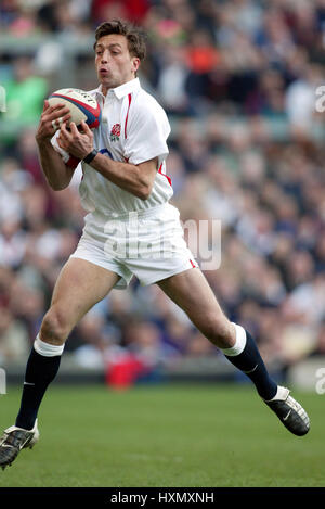 DAN LUGER ANGLETERRE & NEC HARLEQUINS LONDON TWICKENHAM ENGLAN 22 Mars 2003 Banque D'Images