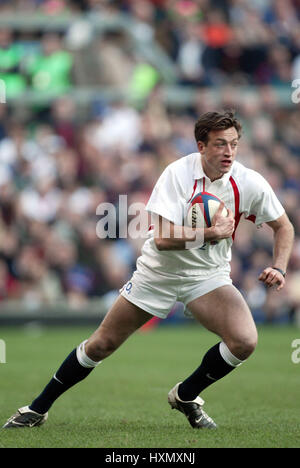 DAN LUGER ANGLETERRE & NEC HARLEQUINS LONDON TWICKENHAM ENGLAN 22 Mars 2003 Banque D'Images