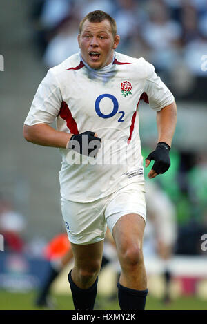 STEVE THOMPSON. L'ANGLETERRE ET NORTHAMPTON SAINTS R LONDRES ANGLETERRE TWICKENHAM 06 Septembre 2003 Banque D'Images