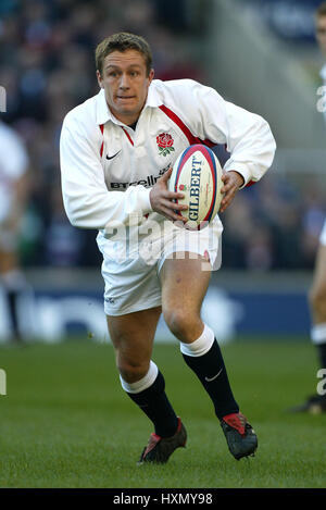 JONNY WILKINSON L'ANGLETERRE ET Newcastle Falcons RU LONDON TWICKENHAM 16 Février 2002 Banque D'Images