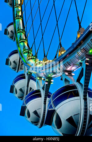 Las Vegas, Nevada, le High Roller à l'hôtel et casino Linq sur le strip. Banque D'Images