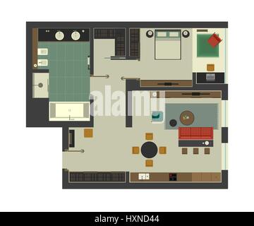 Plan d'architecture Illustration de Vecteur