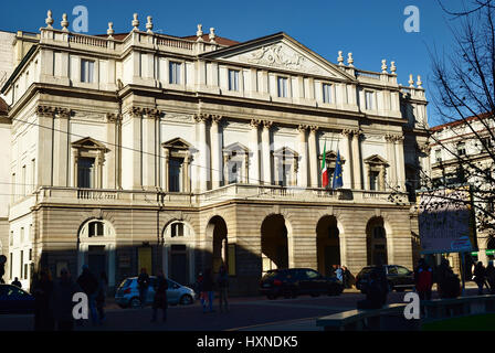 La Scala. Teatro alla Scala. Piazza della Scala. Milan, Lombardie, Italie, Europe Banque D'Images