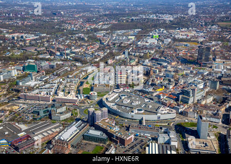 Funke campus Medien Essen, Berliner Platz, la CEE Limbecker Platz, FUNKE MEDIENGRUPPE, vert d'Essen, Essen, Ruhr, Rhénanie du Nord-Westphalie, Germ Banque D'Images