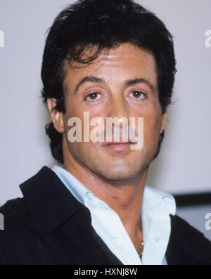 SYLVESTER STALLONE acteur américain visitant Stockholm 1982 Banque D'Images