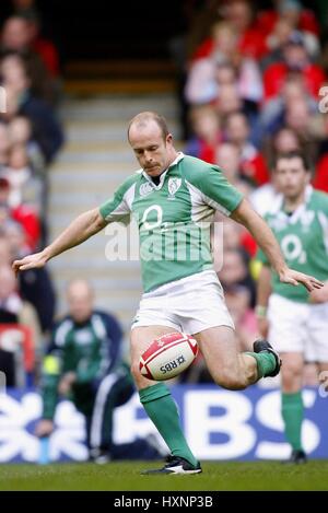 DENIS HICKIE & IRLANDE LEINSTER RU MILLENNIUM STADIUM Cardiff au Pays de Galles 04 Février 2007 Banque D'Images