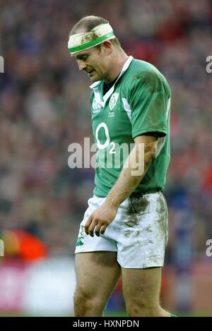 DENIS HICKIE & IRLANDE LEINSTER RU CROKE PARK Dublin Irlande du 11 février 2007 Banque D'Images