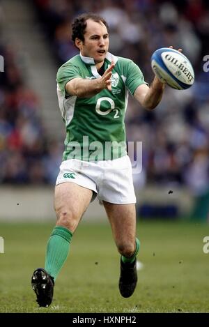 GIRVAN DEMPSEY & IRLANDE LEINSTER RU MURRAYFIELD Édimbourg en Écosse 10 Mars 2007 Banque D'Images