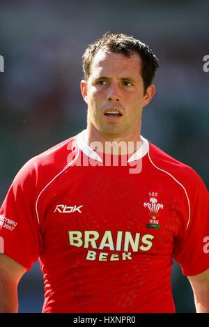 GARETH COOPER Pays de Galles & ANGLETERRE LONDRES TWICKENHAM RU GLOUCESTER 04 Août 2007 Banque D'Images