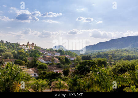 Ville de Tiradentes - Minas Gerais, Brésil Banque D'Images