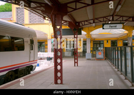 Gare, Ferrol, La Corogne province, région de la Galice, Espagne, Europe Banque D'Images