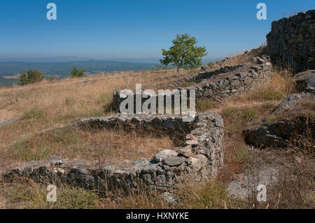 Site archéologique de Castromao - 6e siècle avant J.-C., Santa Maria de Castromao - Madrid, Ourense province, région de la Galice, Espagne, Europe Banque D'Images