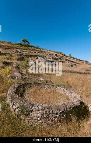 Site archéologique de Castromao - 6e siècle avant J.-C., Santa Maria de Castromao - Madrid, Ourense province, région de la Galice, Espagne, Europe Banque D'Images