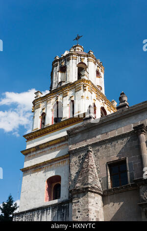 Vue extérieure de l'église coyoacan, Mexico, Décembre 2016 Banque D'Images