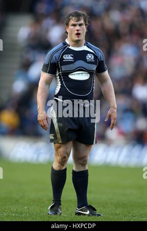 THOMPSON FERGUS & ECOSSE GLASGOW WARRIORS MURRAYFIELD Édimbourg en Écosse 08 Mars 2008 Banque D'Images