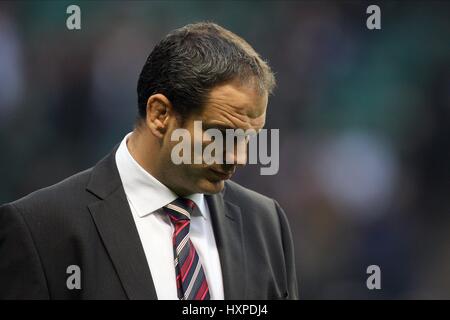 MARTIN JOHNSON ANGLETERRE RU MANAGER DE L'ÉQUIPE ANGLETERRE TWICKENHAM MIDDLESEX 21 Novembre 2009 Banque D'Images