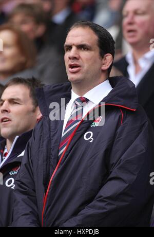 MARTIN JOHNSON ANGLETERRE RU MANAGER DE L'ÉQUIPE ANGLETERRE TWICKENHAM MIDDLESEX 21 Novembre 2009 Banque D'Images