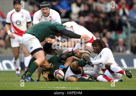 HABANA SACKEY & JOHN SMIT, l'ANGLETERRE V L'AFRIQUE DU MIDDLESEX TWICKENHAM ANGLETERRE 22 Novembre 2008 Banque D'Images