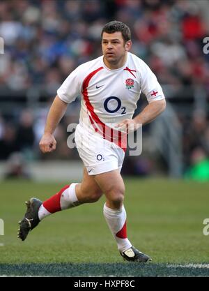 LEE MEARS ANGLETERRE & BAIGNOIRE TWICKENHAM MIDDLESEX ANGLETERRE RU 07 Février 2009 Banque D'Images