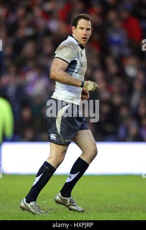 GRAEME MORRISON & ECOSSE GLASGOW WARRIORS MURRAYFIELD EDIMBOURG ECOSSE 07 Février 2010 Banque D'Images