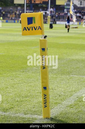 AVIVA PREMIERSHIP AVIVA PREMIERSHIP TAPIS DRAPEAU STICK AVIVA PREMIERSHIP RUGBY HEADINGLEY CARNEGIE LEEDS ANGLETERRE 05 Septembre 2010 Banque D'Images