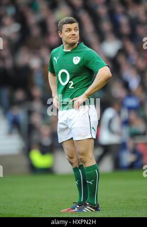 BRIAN O'Driscoll, l'IRLANDE LEINSTER LEINSTER RU RU & IRLANDE ANGLETERRE LONDRES TWICKENHAM 22 Février 2014 Banque D'Images