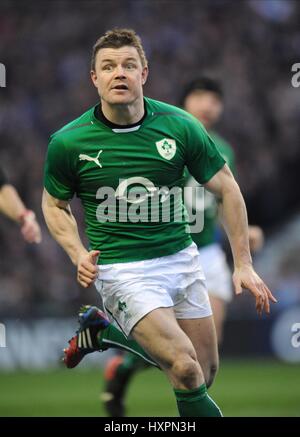 BRIAN O'Driscoll, l'IRLANDE LEINSTER LEINSTER RU RU & IRLANDE ANGLETERRE LONDRES TWICKENHAM 22 Février 2014 Banque D'Images