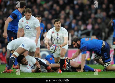 BEN YOUNGS L'ANGLETERRE Leicester Tigers RU ANGLETERRE & Leicester Tigers RU LONDRES TWICKENHAM ANGLETERRE 21 Mars 2015 Banque D'Images