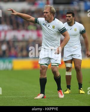 SCHALK BURGER AFRIQUE DU SUD AFRIQUE DU SUD ST JAMES PARK NEWCASTLE ANGLETERRE 03 Octobre 2015 Banque D'Images