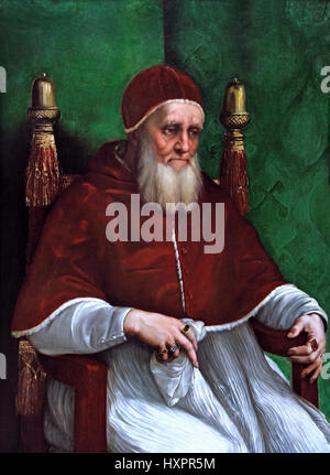 Portrait du pape Jules II 1511 1483-1520 Raphaël Raffaello Sanzio da Urbino Italie Italien Banque D'Images