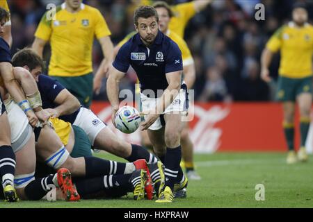 GREIG LAIDLAW ECOSSE ECOSSE & GLOUCESTER GLOUCESTER LONDRES TWICKENHAM ANGLETERRE 18 Octobre 2015 Banque D'Images