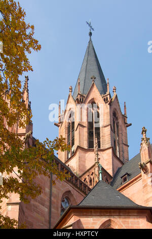 Allemagne, Rhénanie-Palatinat, Oppen accueil sur le Rhin, Katharinenkirche, Deutschland,Rheinland-Pfalz, Oppenheim am Rhein,Katharinenkirche Banque D'Images