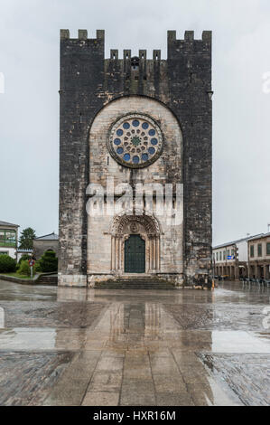 Église de San Xoán (ou Saint John) d'Oia, Oia, Lugo, Galice, Espagne, Europe Banque D'Images