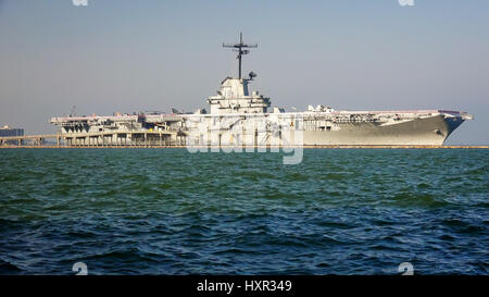 La seconde guerre mondiale USS Lexington porte-avion est maintenant un musée à Corpus Christi, Texas Banque D'Images