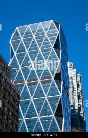 La Hearst Tower sur la 8e Avenue à New York City Banque D'Images