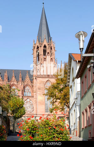 Allemagne, Rhénanie-Palatinat, Oppen accueil sur le Rhin, Katharinenkirche, Deutschland,Rheinland-Pfalz, Oppenheim am Rhein,Katharinenkirche Banque D'Images