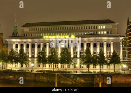 Bâtiment de la Commerzbank dans la vieille ville de Hambourg, Allemagne, Europe, Gebäude der Commerzbank in der Altstadt von Hamburg, Deutschland, Europa Banque D'Images