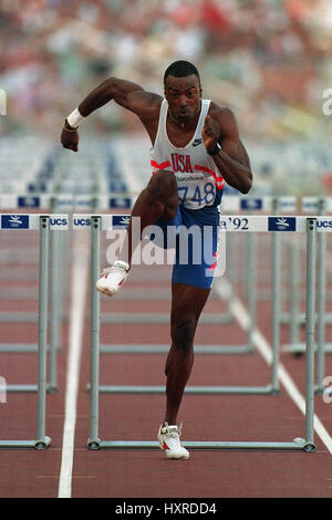 JACK PIERCE 110 m haies 14 Août 1992 Banque D'Images