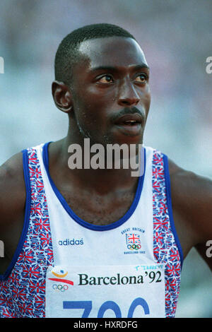 TONY JARRETT 110 m haies 19 Août 1992 Banque D'Images