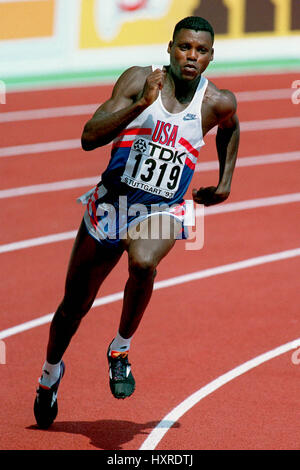 CARL LEWIS 100 MÈTRES USA 26 Août 1993 Banque D'Images