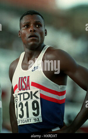 CARL LEWIS 100 MÈTRES USA 22 Août 1993 Banque D'Images