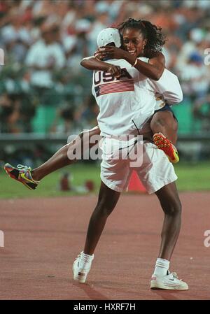 GAIL DEVERS 100 MÈTRES ATLANTA 1996 01 août 1996 Banque D'Images