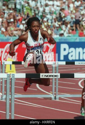 GAIL DEVERS 100 mètres haies CHAMPIONNATS DU MONDE 01 Août 1995 Banque D'Images