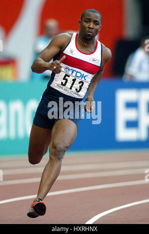 DARREN CAMPBELL à 200 mètres DU STADE DE FRANCE ST DENIS PARIS FRANCE 27 Août 2003 Banque D'Images