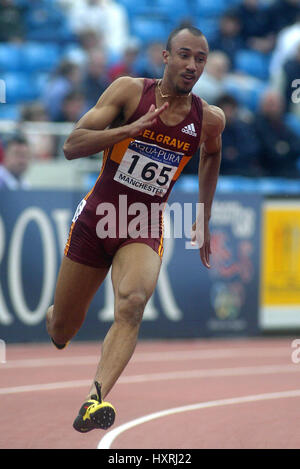 CHRIS LAMBERT 200 mètres de CITY OF MANCHESTER STADIUM MANCHESTER EN ANGLETERRE 16 Juin 2002 Banque D'Images