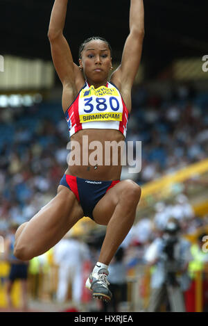 JADE JOHNSON LONG SAUT ALEXANDER STADIUM BIRMINGHAM ENGLAND 14 Juillet 2002 Banque D'Images