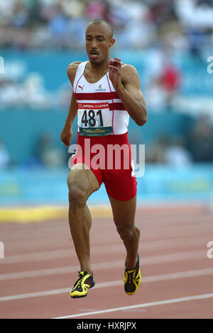 CHRIS LAMBERT 200 mètres de CITY OF MANCHESTER STADIUM MANCHESTER EN ANGLETERRE 29 Juillet 2002 Banque D'Images