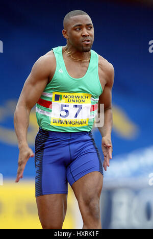 DARREN CAMPBELL 100 MÈTRES ALEXANDER STADIUM BIRMINGHAM ENGLAND 26 Juillet 2003 Banque D'Images