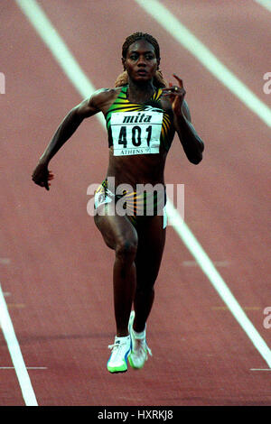 MERLENE OTTEY 100 Mètres 18 Août 1997 Banque D'Images